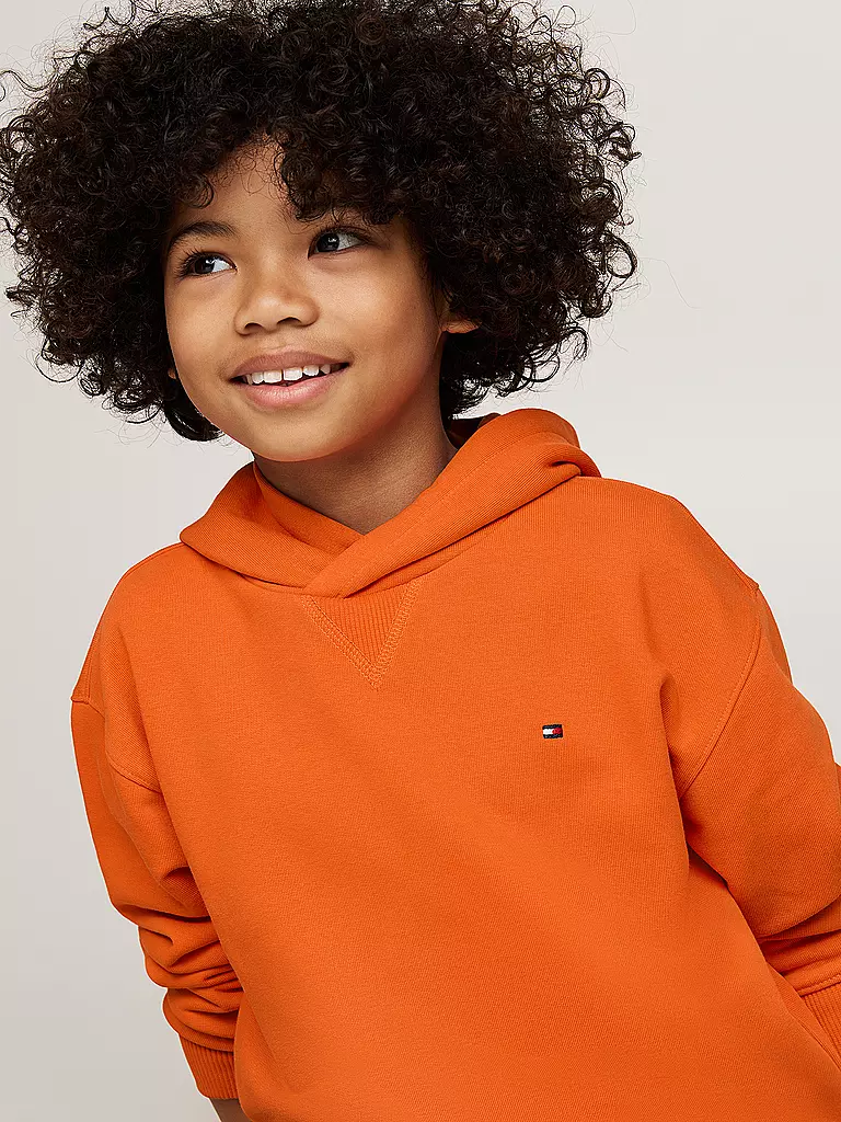 TOMMY HILFIGER Jungen Kapuzensweater Hoodie orange